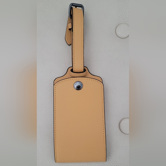 (NWOT) Coach leather luggage tag - Picture 1 of 7